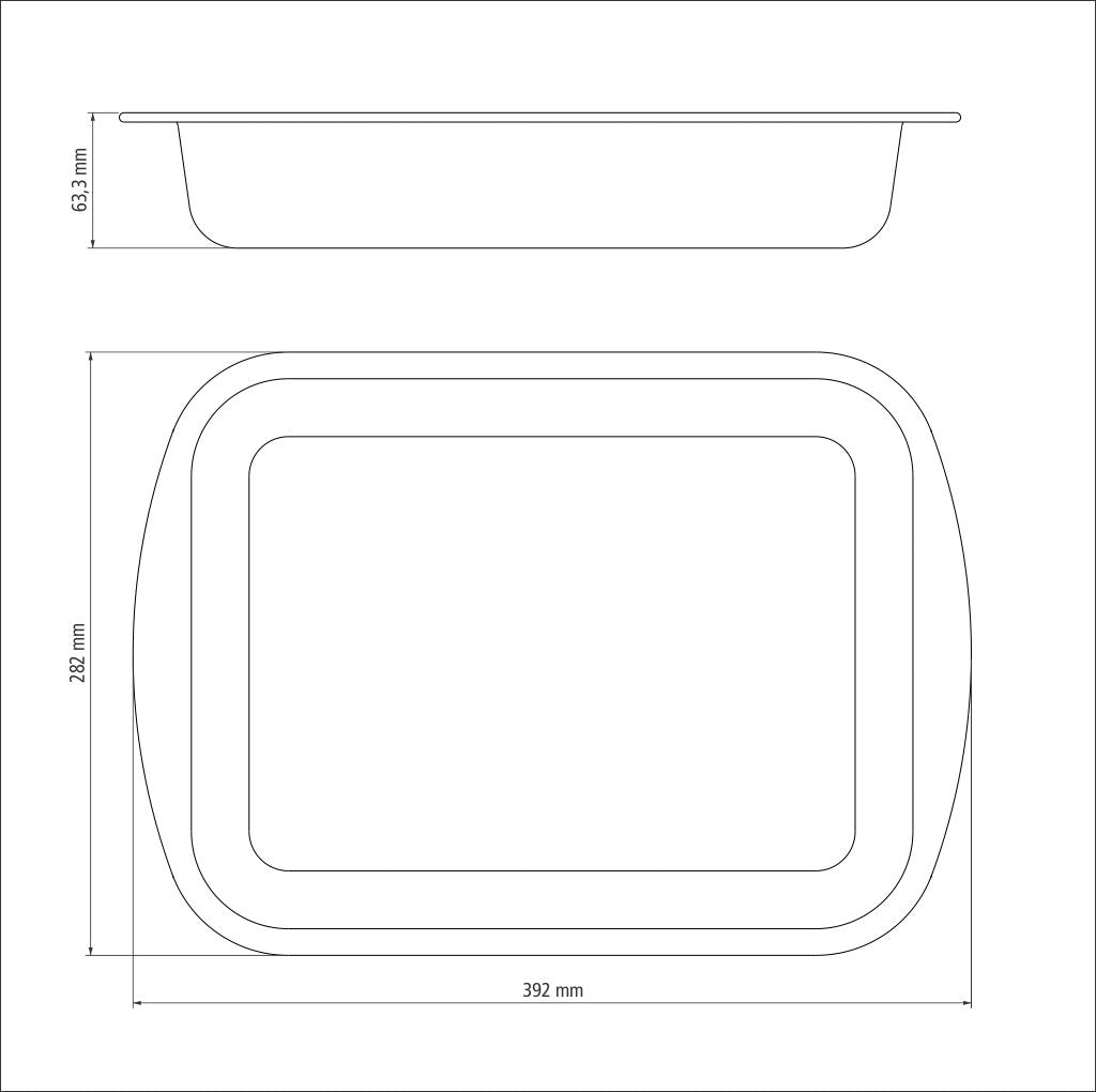 34cm Deep Roasting Pan Brazil - Brazil (non-stick)