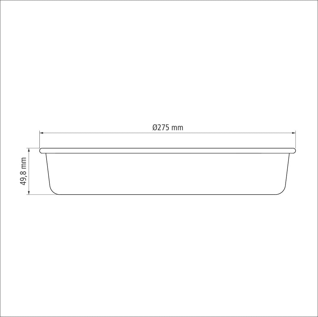 26cm Round Roasting Pan - Brazil (non-stick)