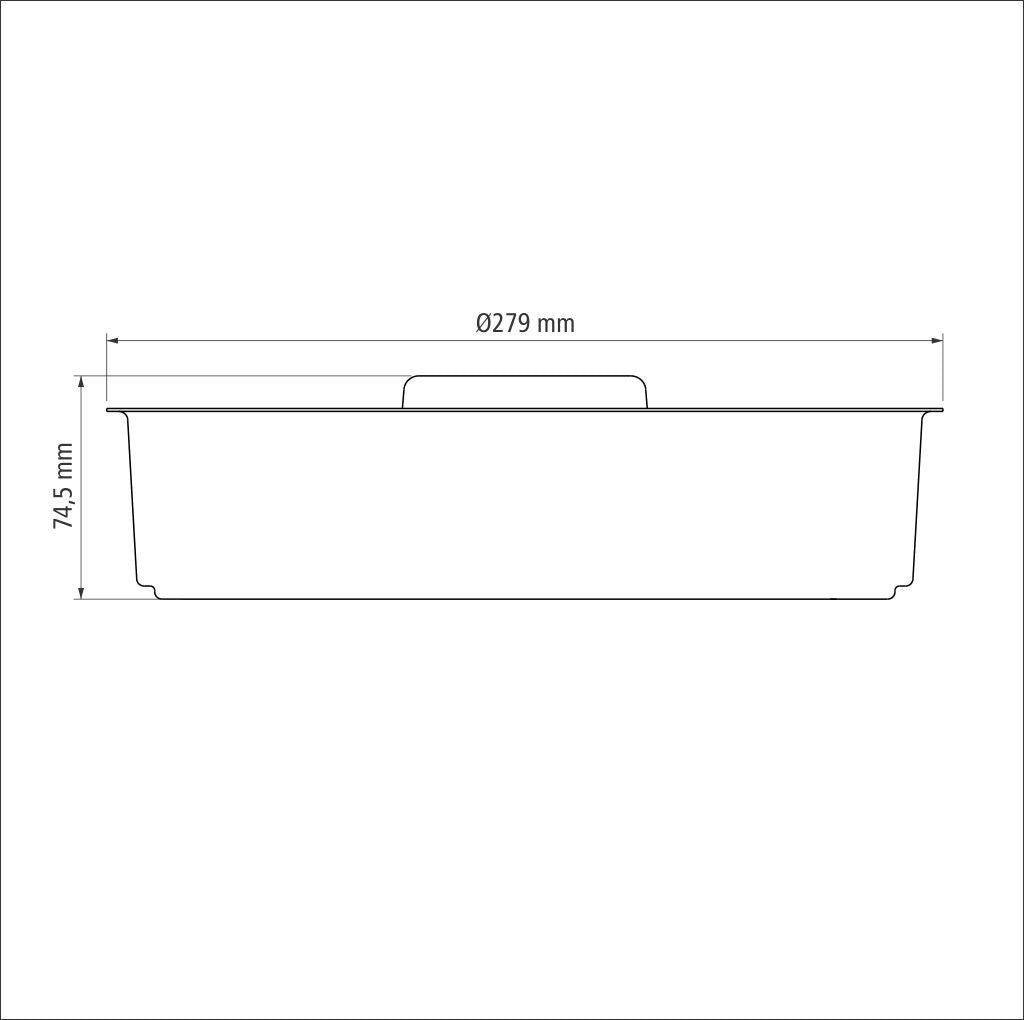 26cm Baking Mould W/Removable Bottom (non-stick)