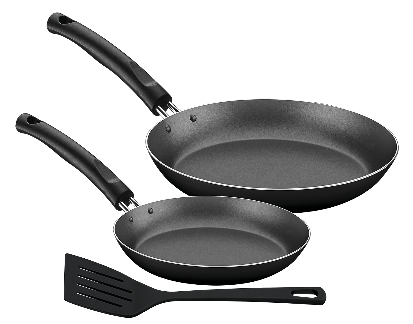 3pc. Frying Pan Set (20, 26cm, spatula) - Chelsea (non-stick)