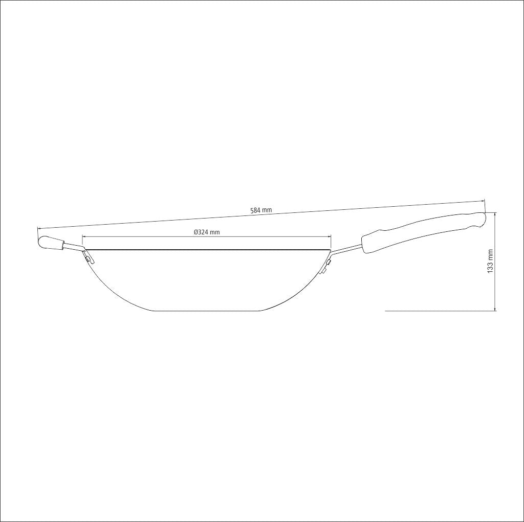 32cm Wok Pot - Loreto (non-stick)