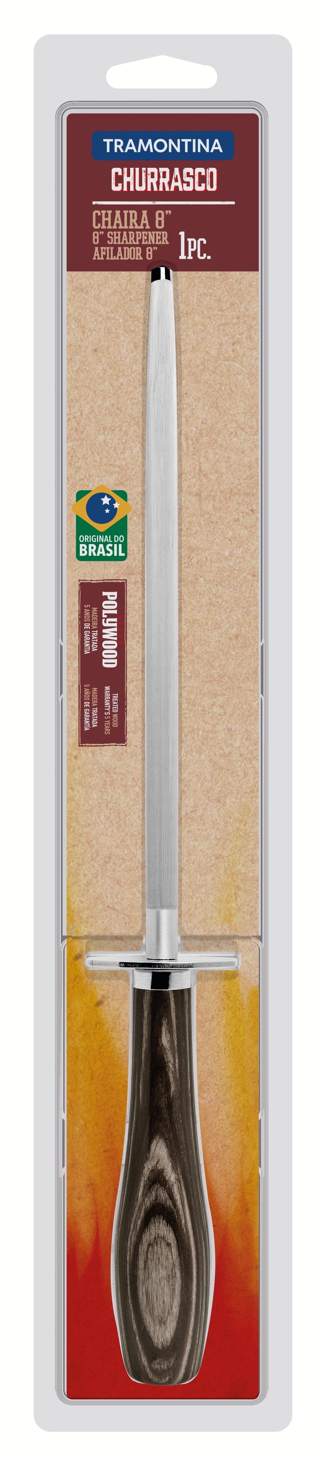 8" (20cm) Sharpener, Brown