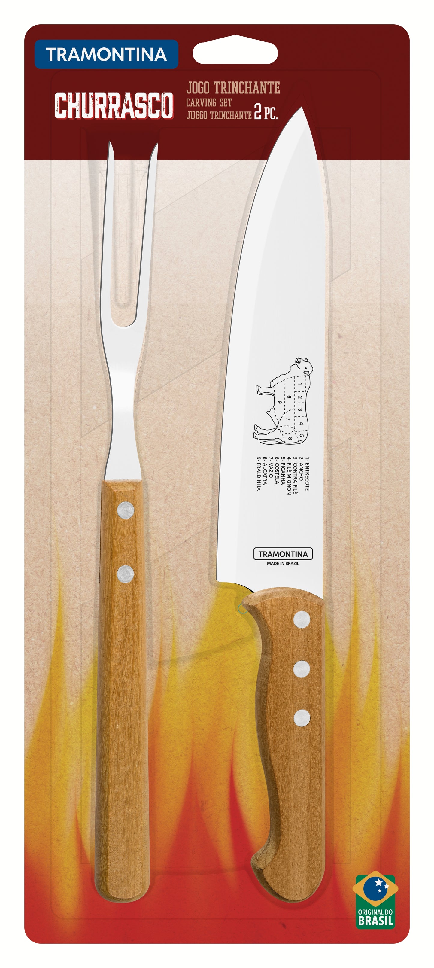 2pc. Carving Set (Blister Packaging)