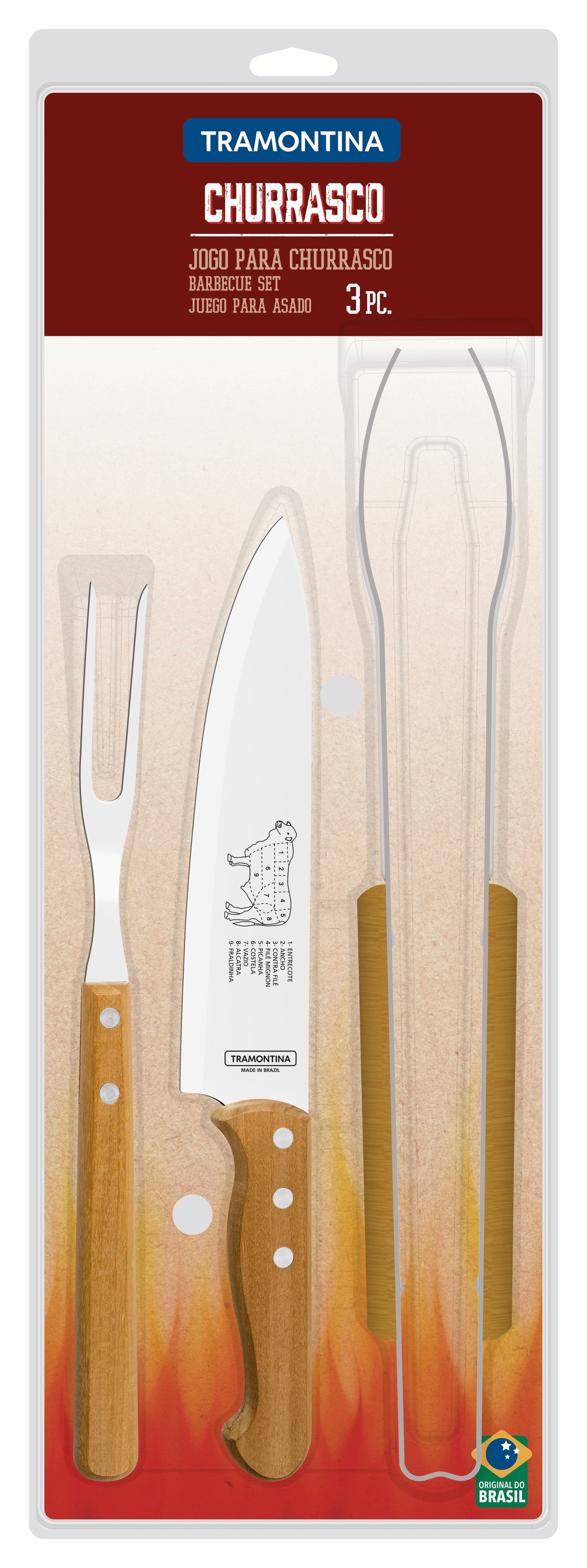3pc. Braai Set (Blister Packaging)