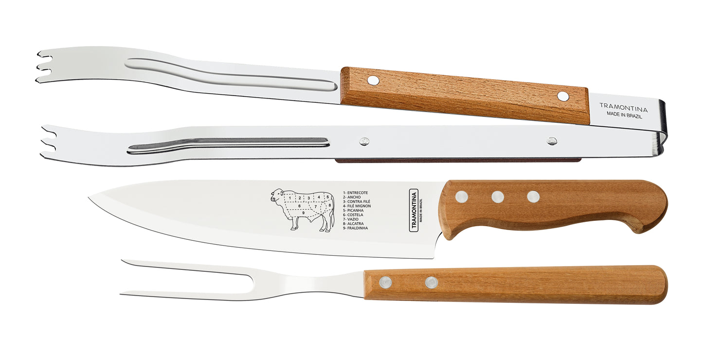 3pc. Braai Set (Blister Packaging)