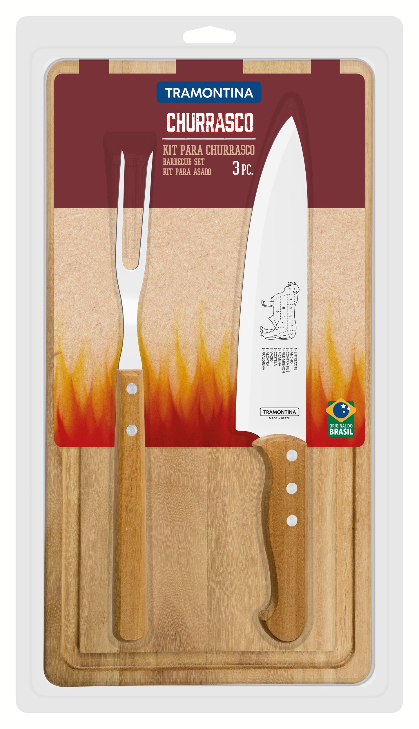 3pc. Braai Set (Blister Packaging)