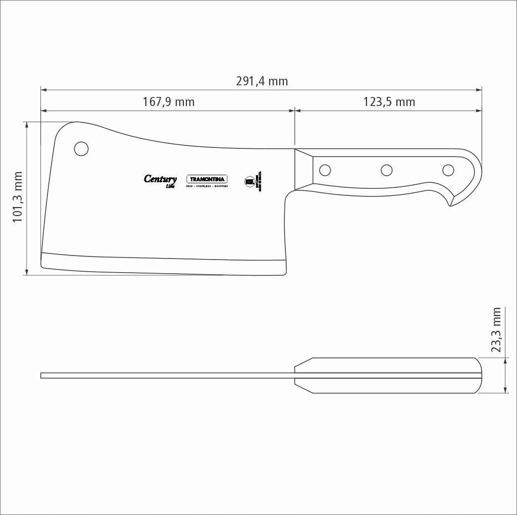 6" (15cm) Cleaver