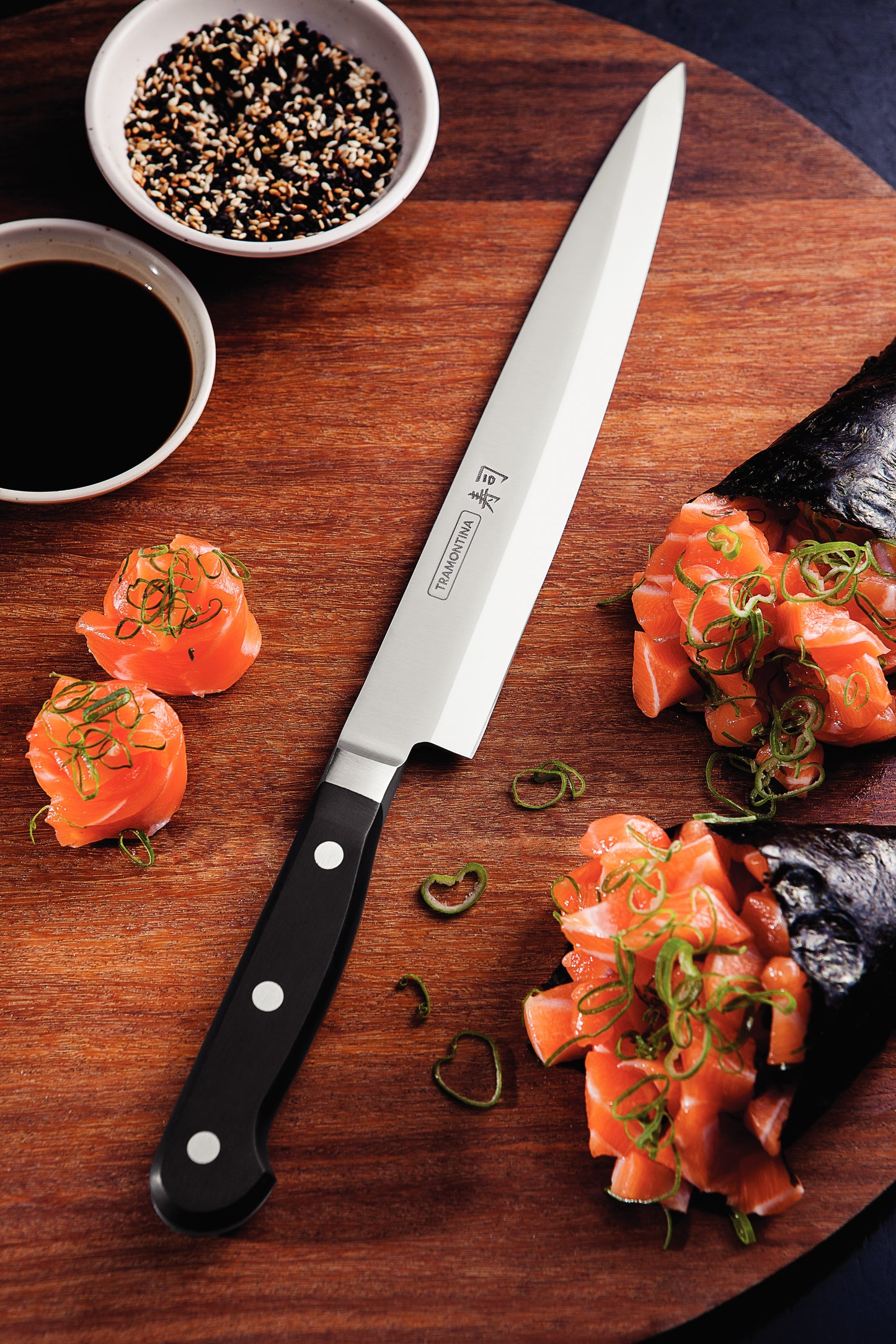 9'' (23cm) Sushi Knife Yanagiba - Gold