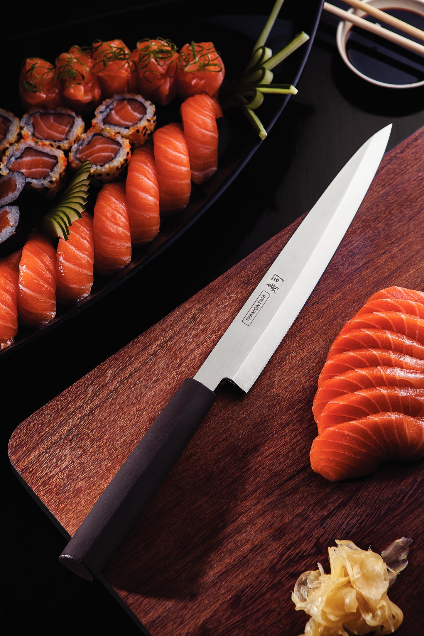 9'' (23cm) Sushi Knife Yanagiba - Silver