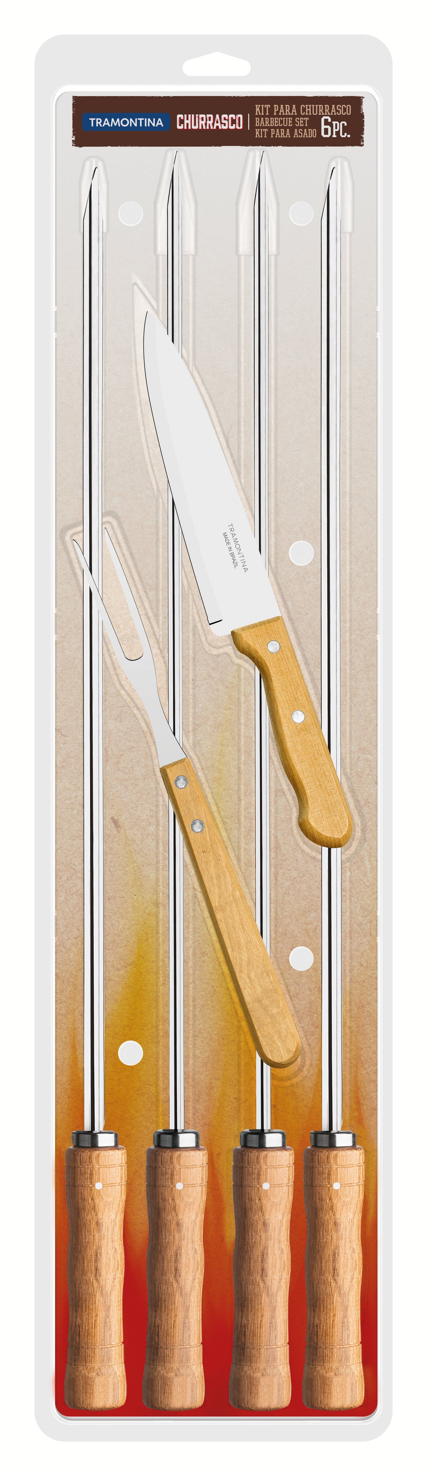 6pc. Braai Set (Blister Packaging)