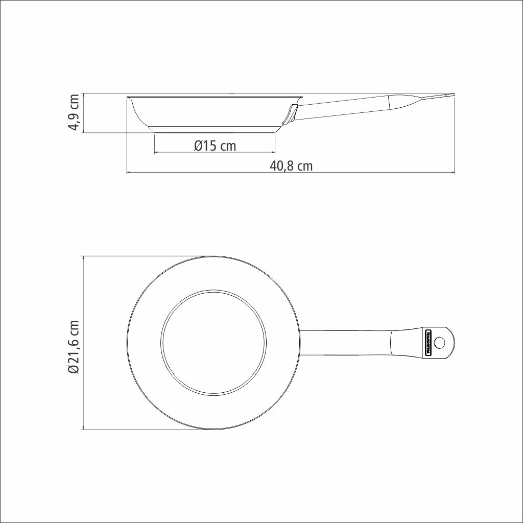 Frying Pan 20cm - Professional (stainless steel)