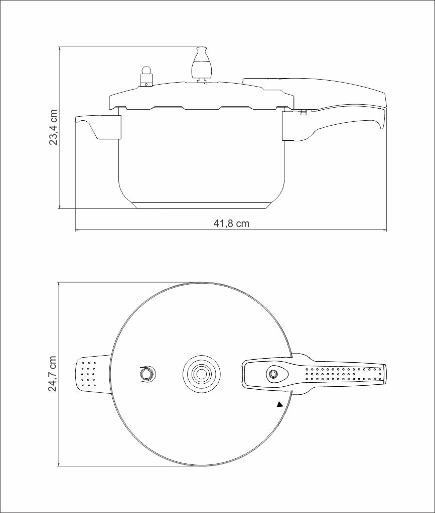 Pressure Cooker 22cm, 6l
