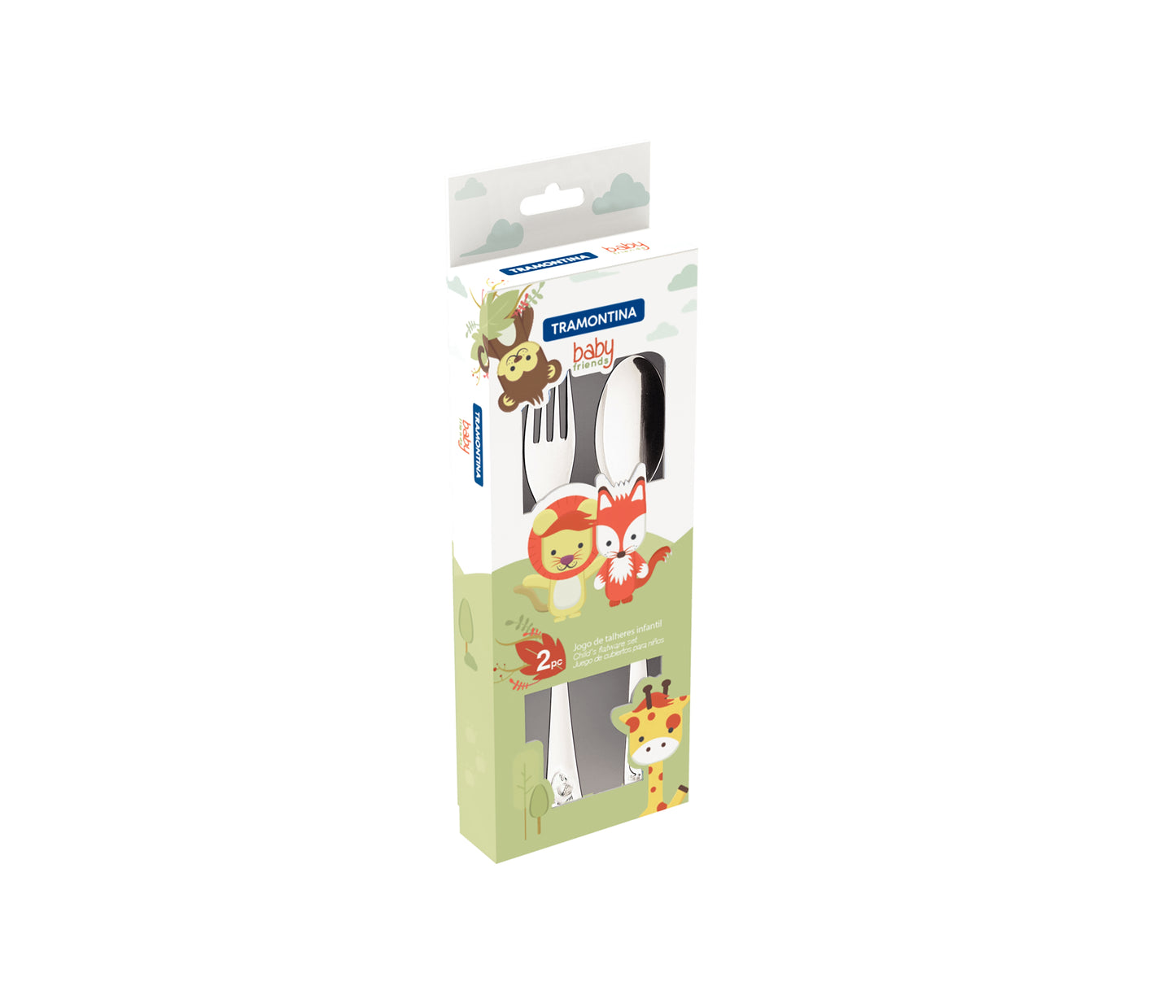 2pc. Child's Set, Stainless Steel. Fork and Spoon