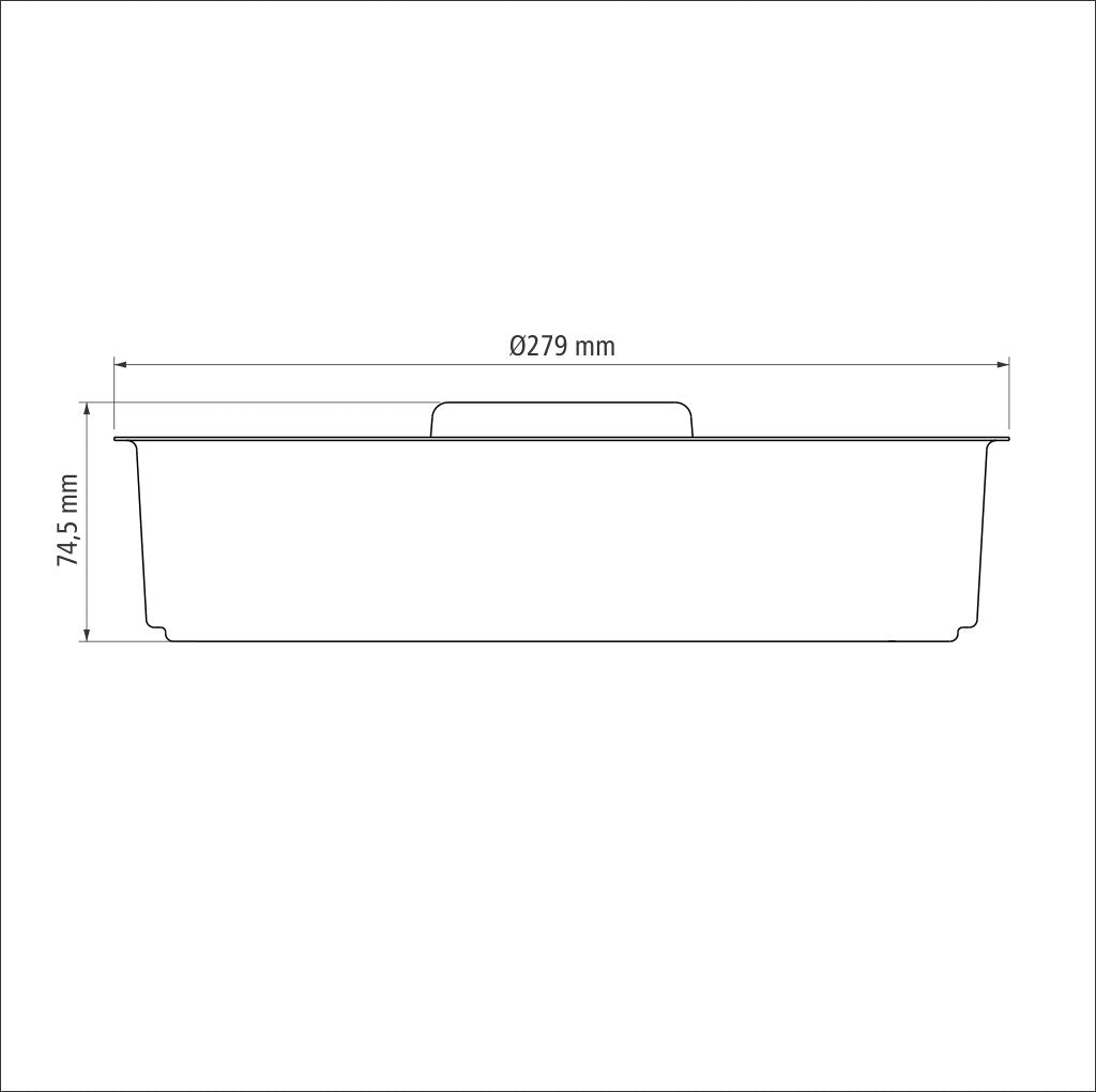 26cm Baking Mould W/Removable Bottom (non-stick)