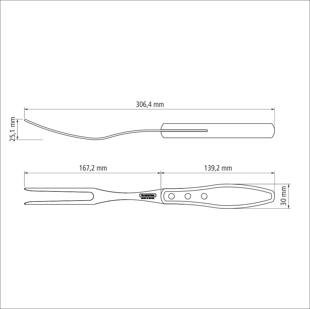 Carving Fork, Brown