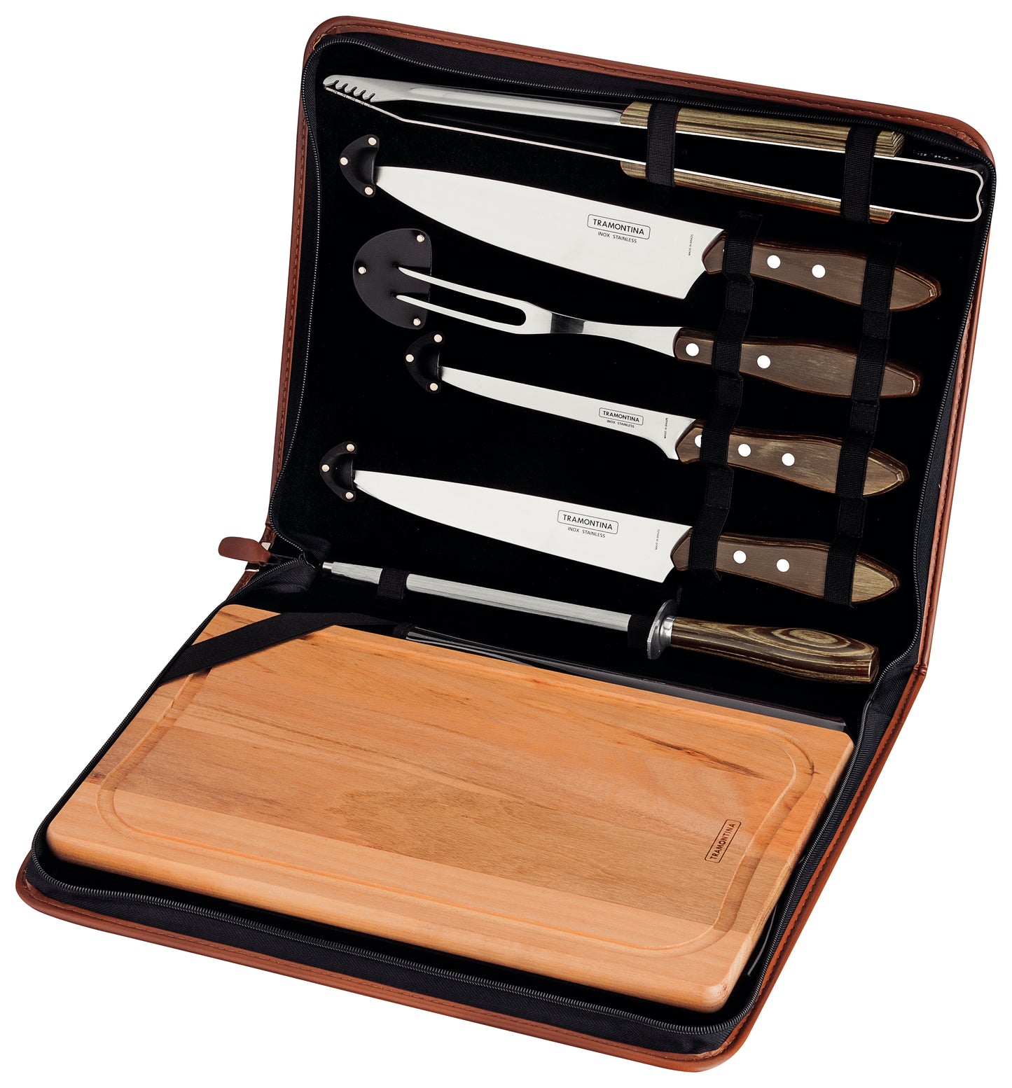 8pc. Braai Set, Brown