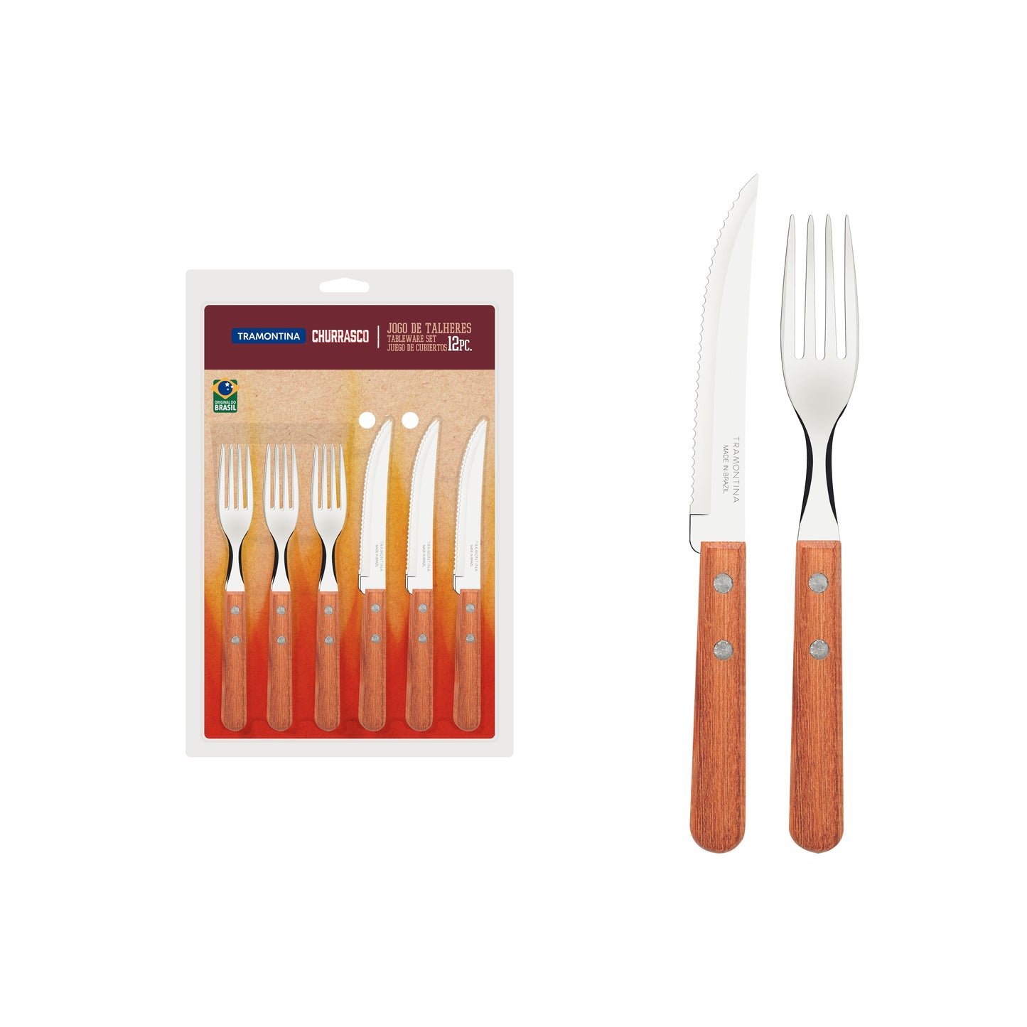 12pc. Tableware Set Braai Economic