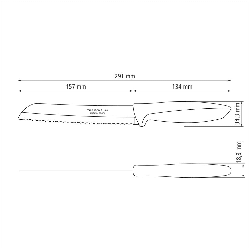 7" (18cm) Bread Knife (Blister Packaging)