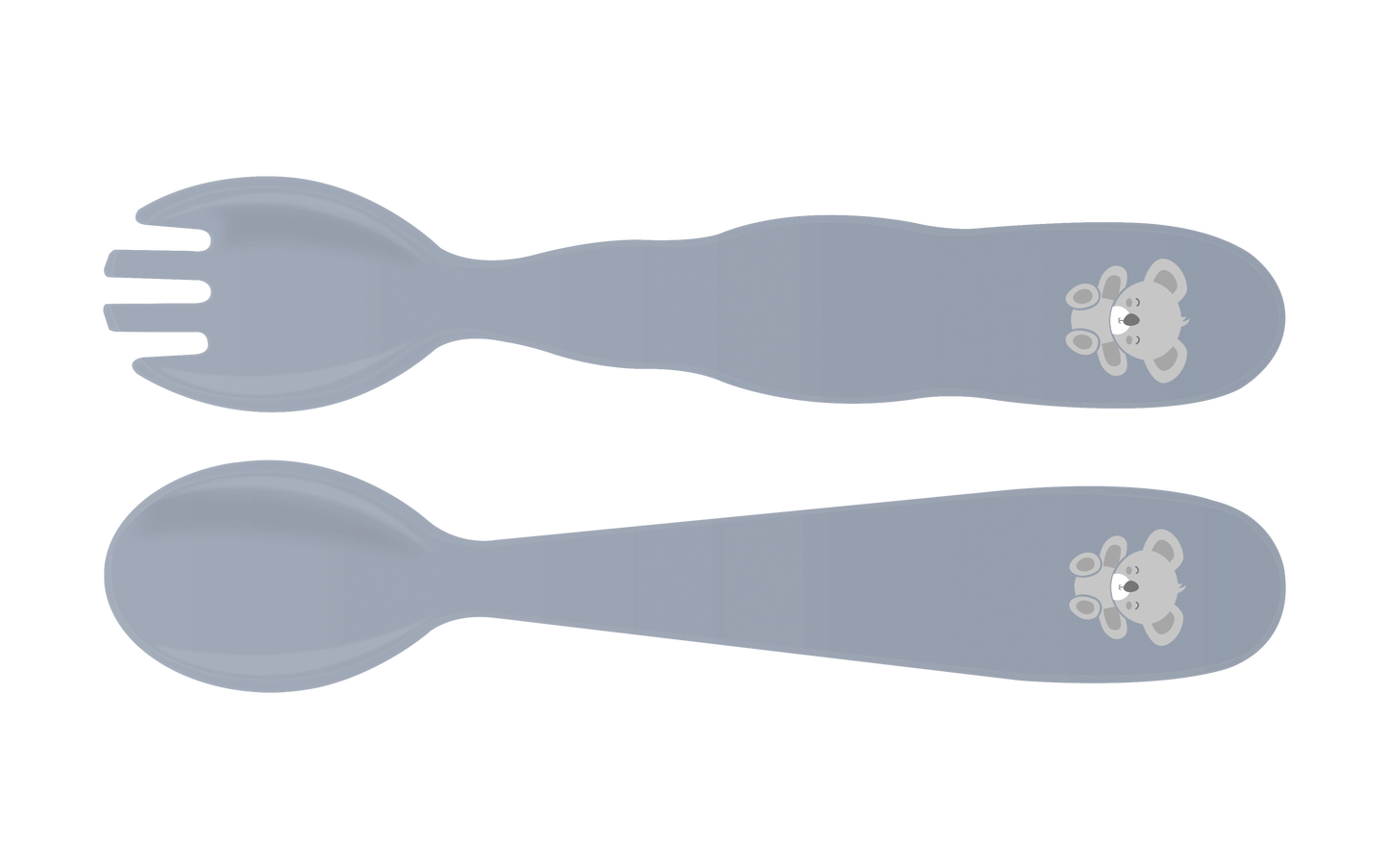 2pc. Grey Children's Flatware Set