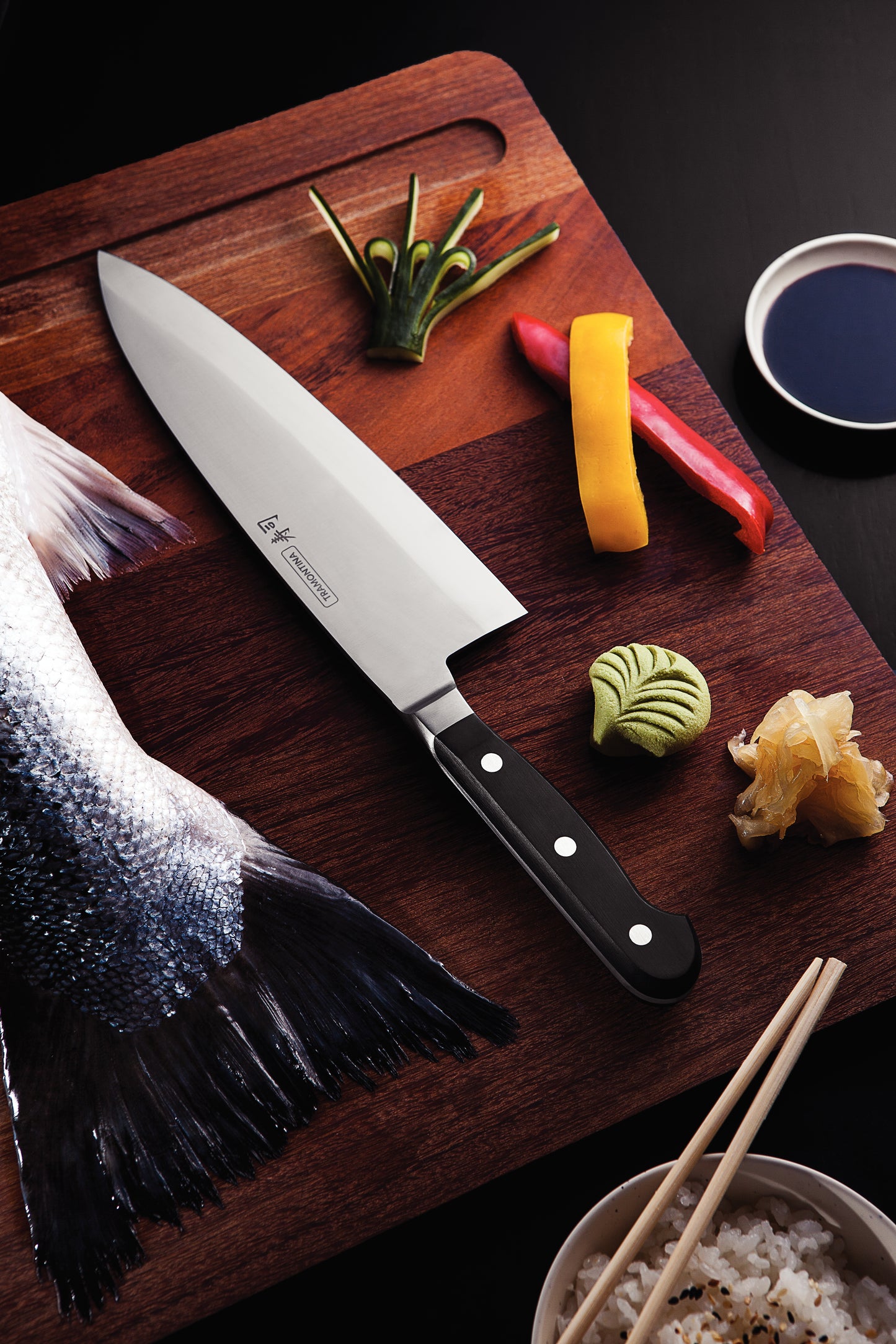 8" (20cm) Sushi Knife Deba - Gold