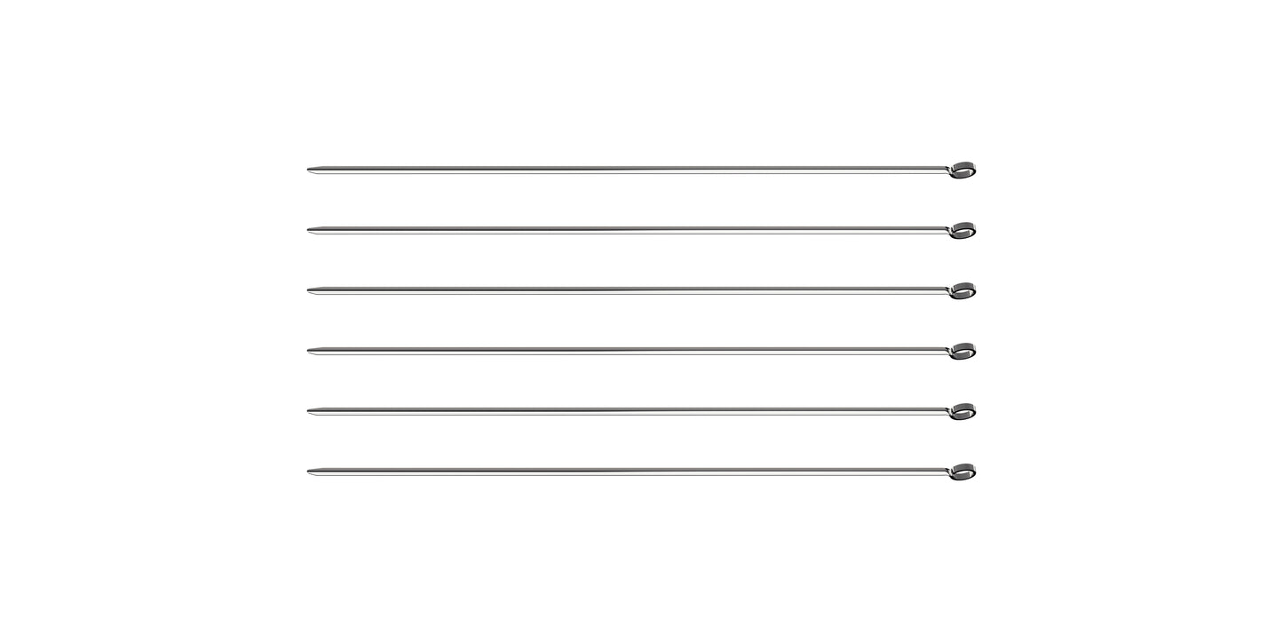 6pc. Skewers Set (40cm) - Stainless Steel