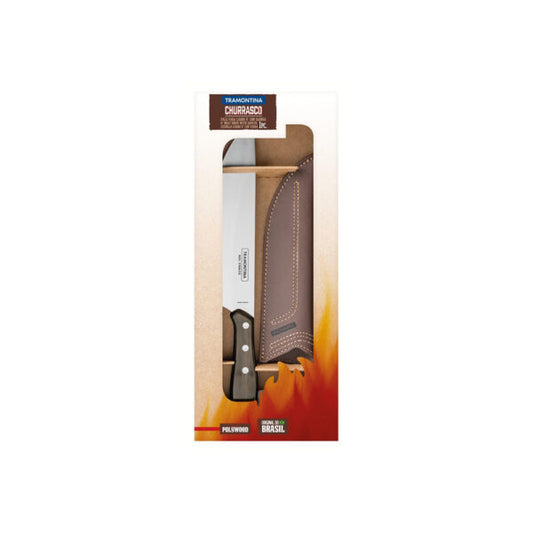 8" (20cm) Meat Knife with Sheath, brown