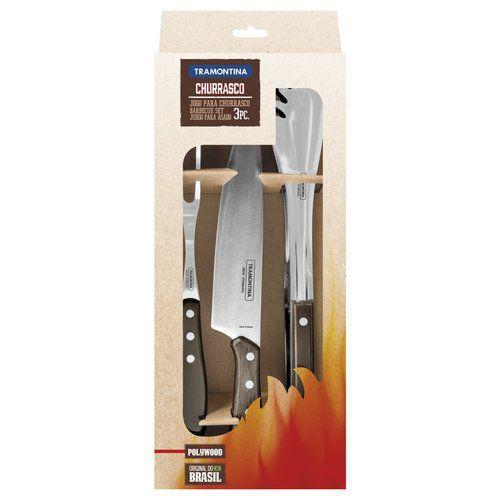 3pc. Braai Set, Brown