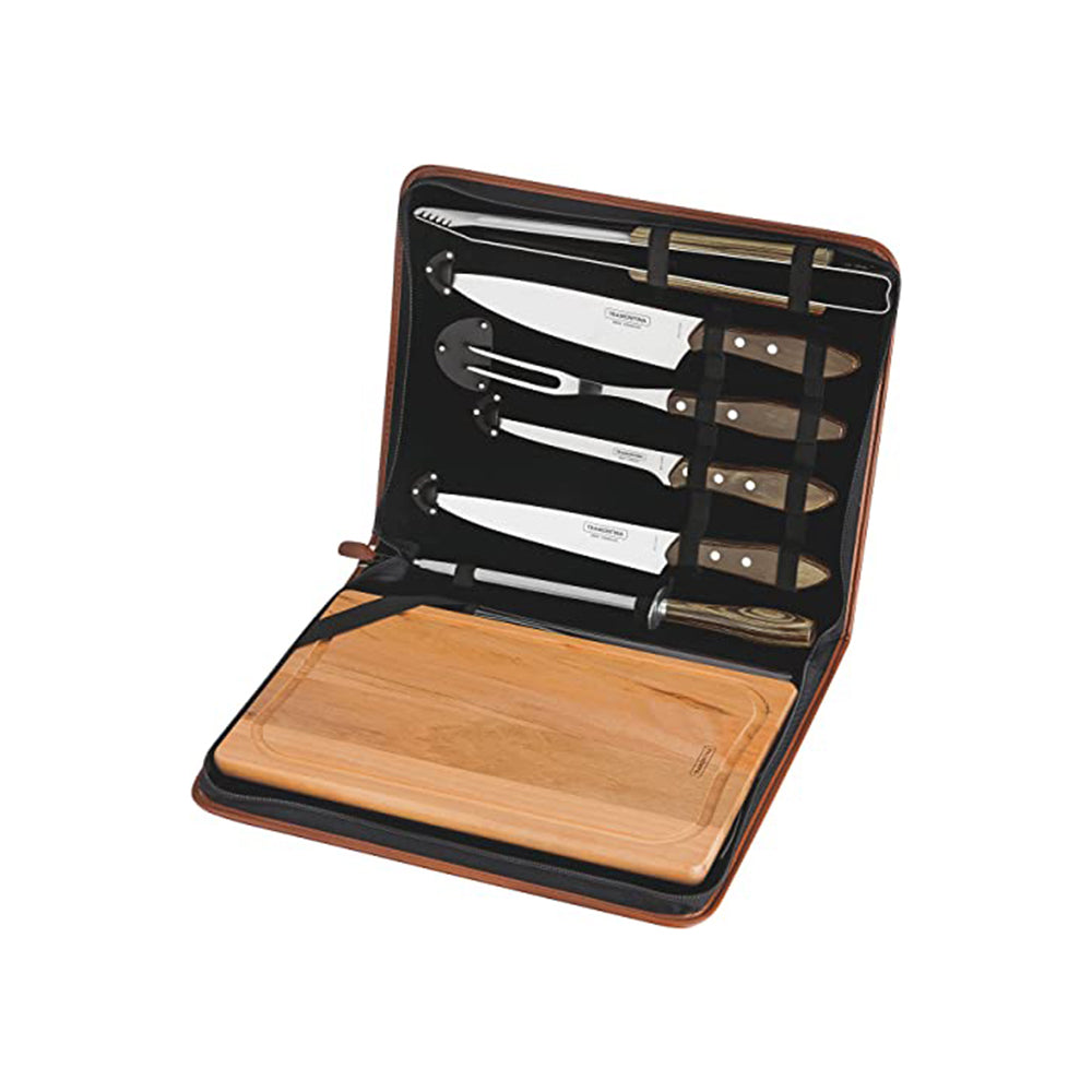 8pc. Braai Set, Brown