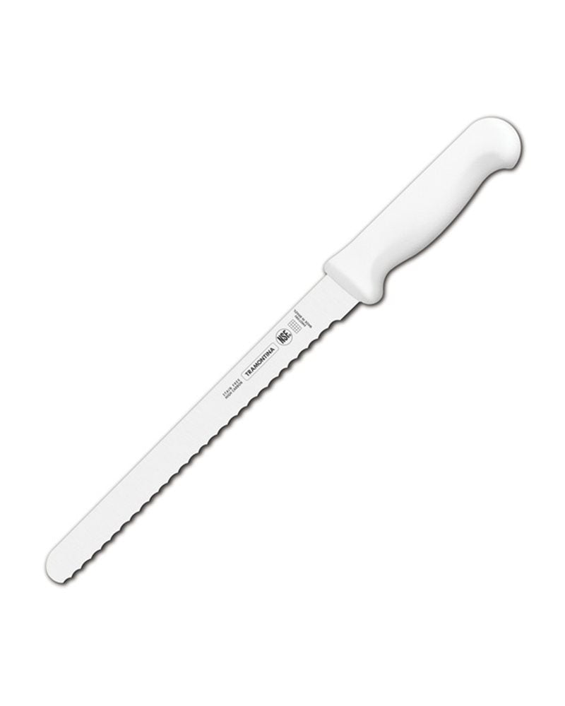 8" (20cm) Serrated Ham/Bread Slicer, White