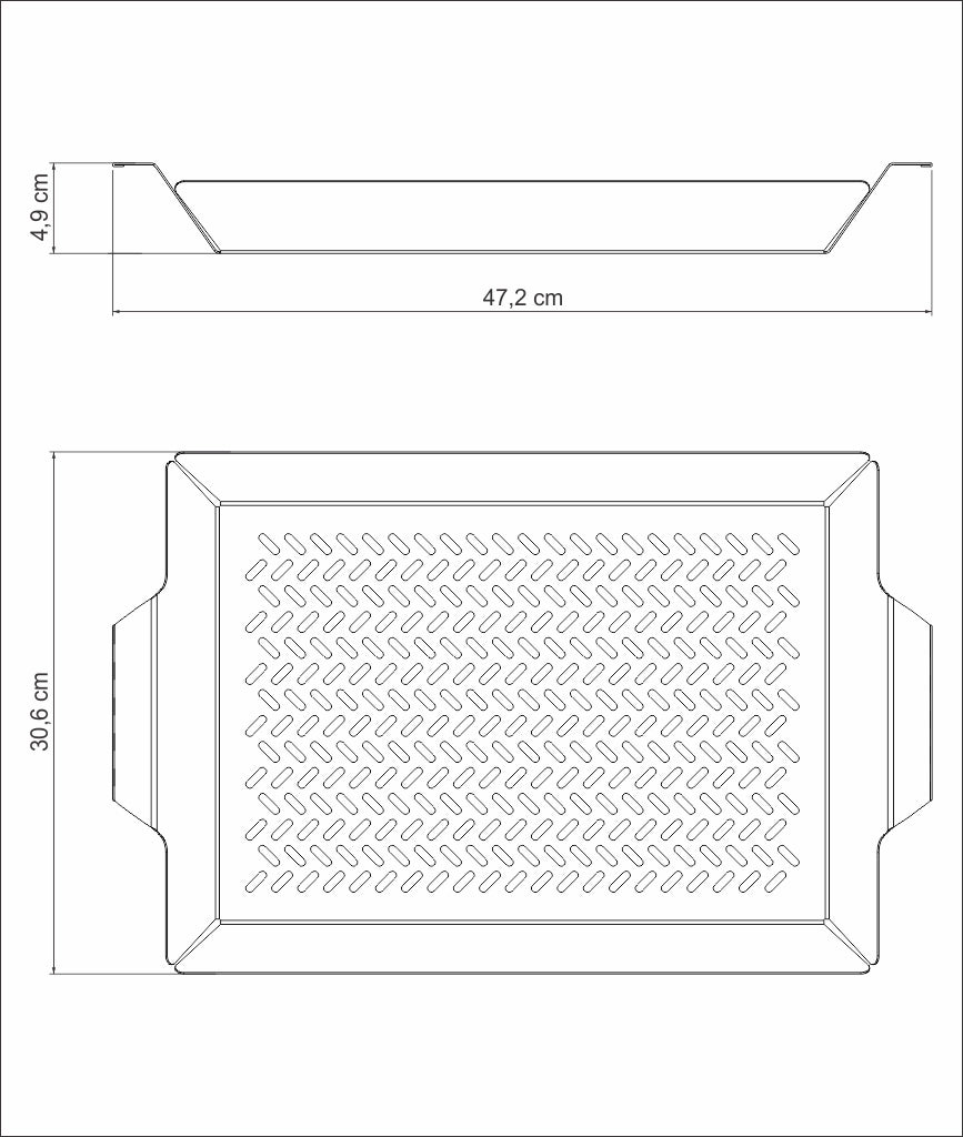 Stainless Steel Vegetable Grill Grid (47 x 30cm)