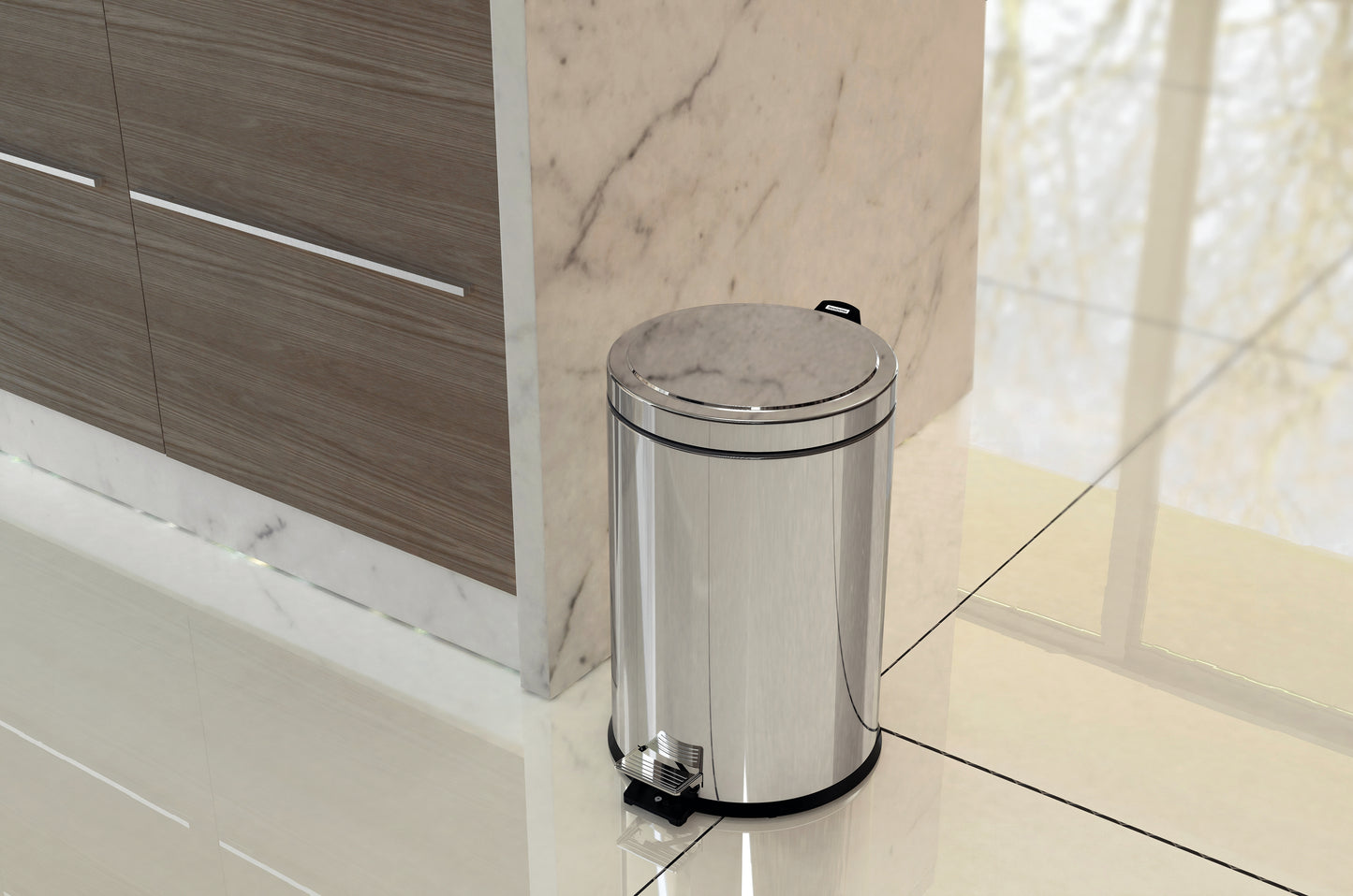 Stainless Steel Pedal Bin 12l