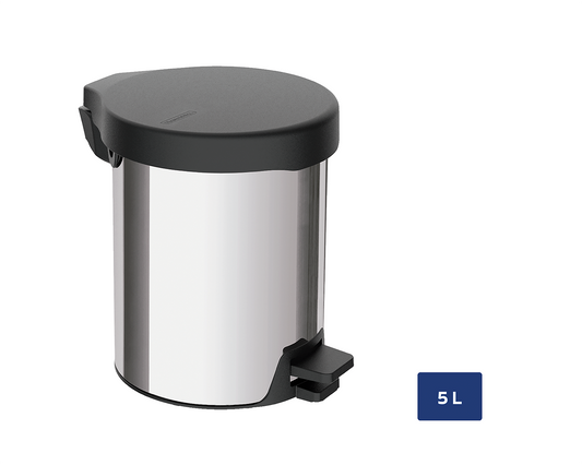 Stainless Steel and Plastic Bin 5l